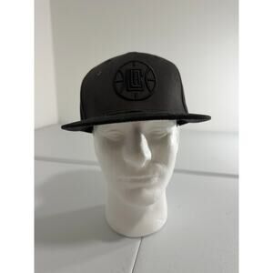 Los Angeles Clippers 50th Anniversary Hat Blacked Out Logo SnapBack